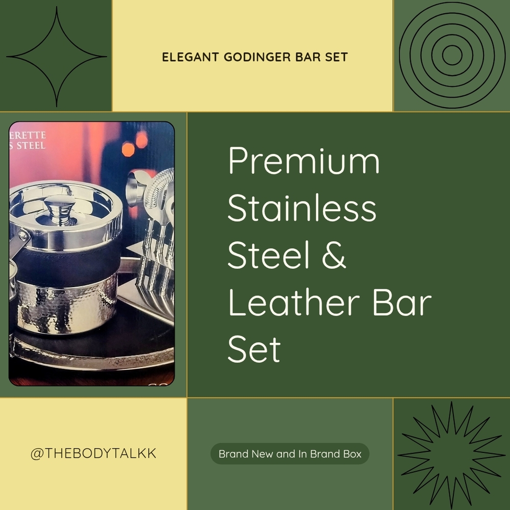 Godinger Silver and Black Bar Set